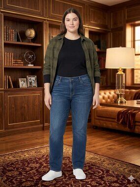 Paige Normandy Stretch Slim Fit Jeans in Dark Navy size 40" by 32" inseam